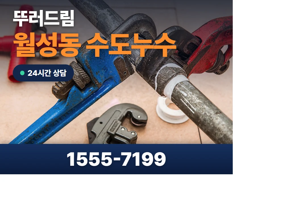 월성동 수도누수 현장